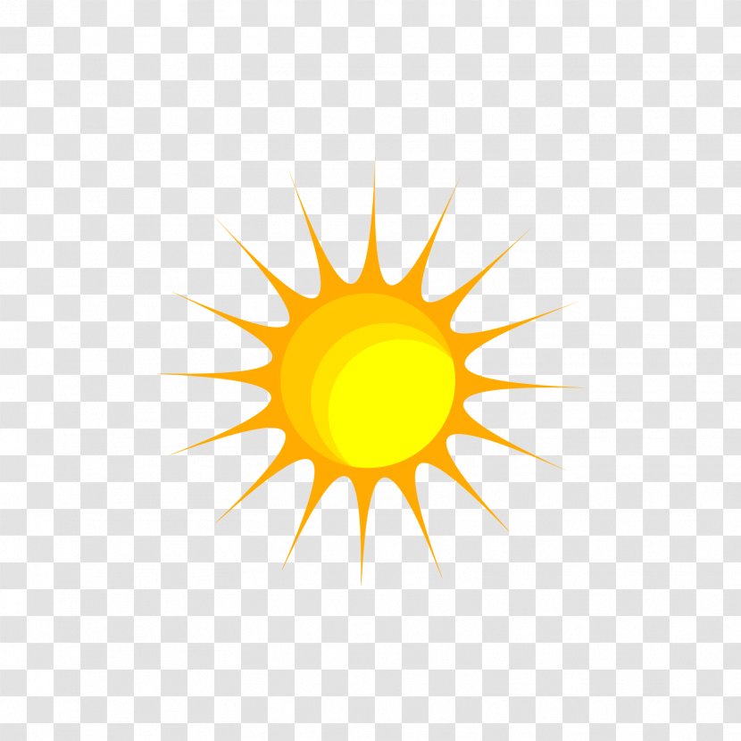 Sunlight Euclidean Vector Icon - Orange Sun Transparent PNG