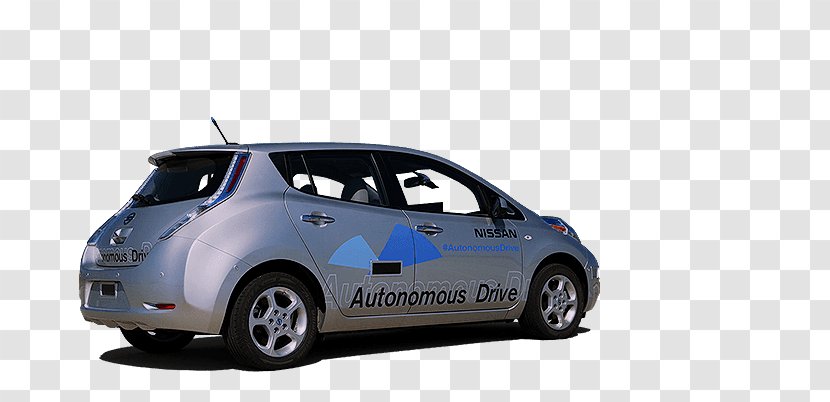 Nissan Leaf City Car Mid-size - Autonomous Transparent PNG