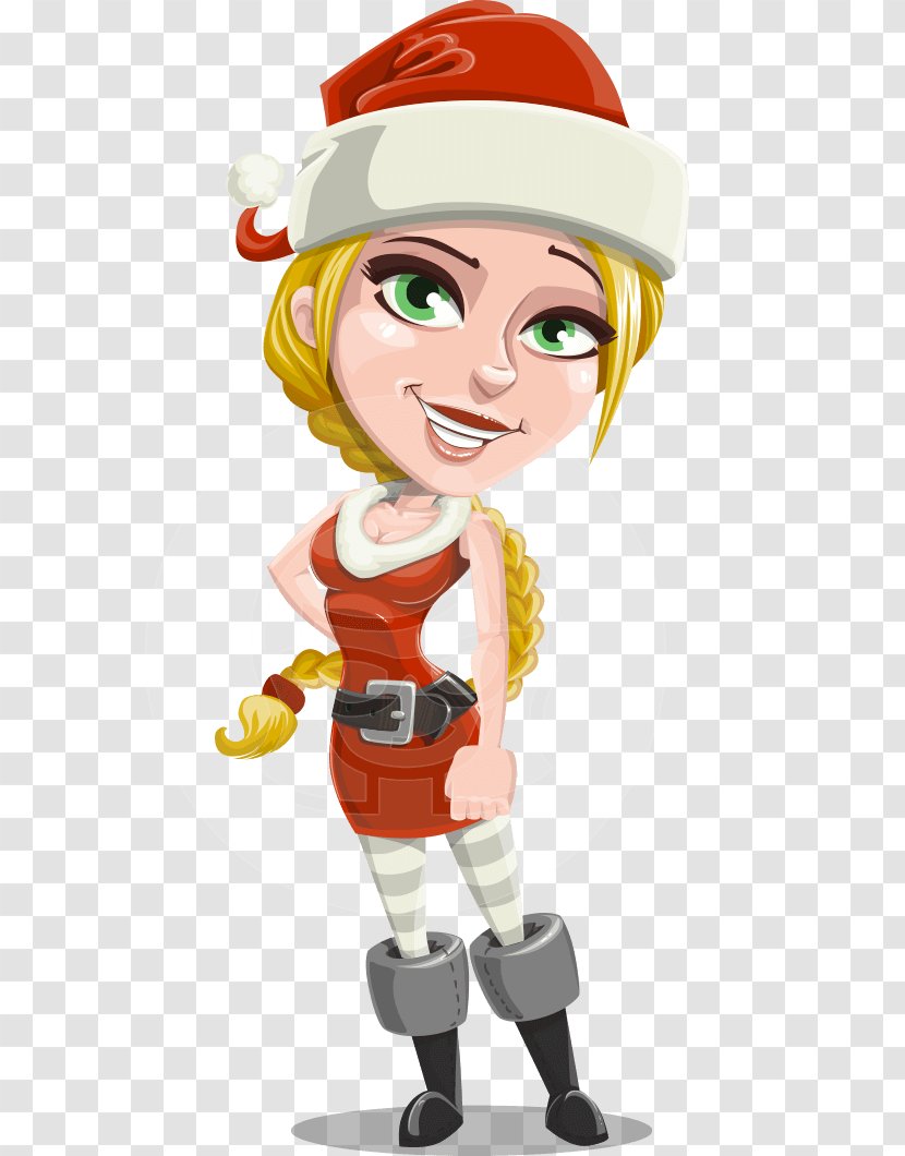 Cartoon Christmas Day Clip Art Vector Graphics - Female - Boots Business Transparent PNG