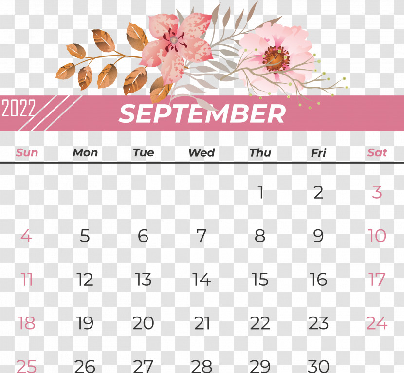 Line Calendar Font Pink M Meter Transparent PNG