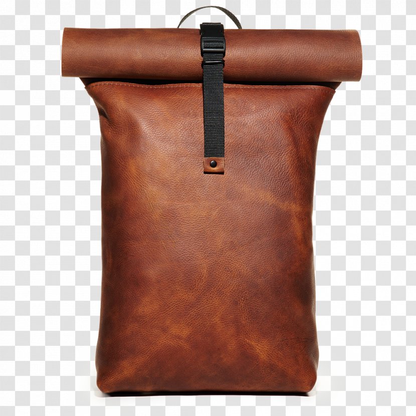 Leather Handbag Backpack Wallet - Brown Transparent PNG