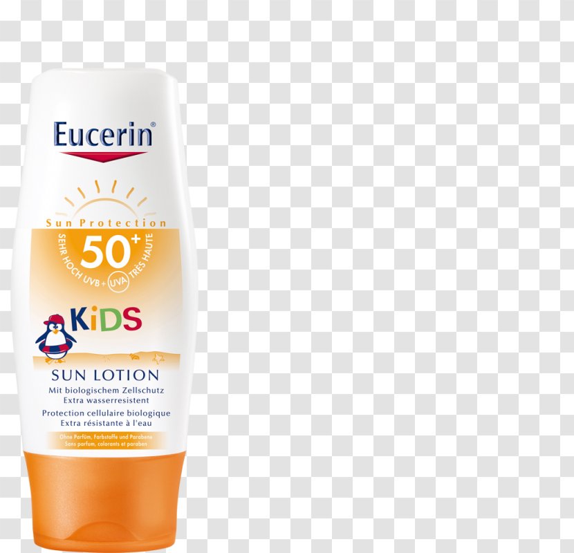Sunscreen Lotion Eucerin Factor De Protección Solar Skin - Bescherming - Child Transparent PNG