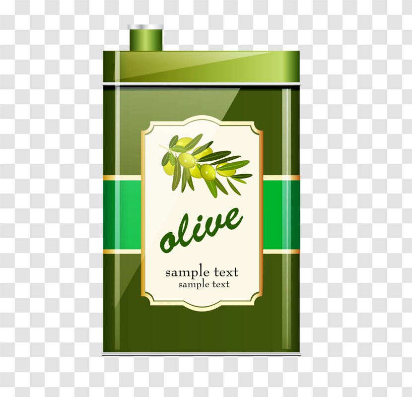 Olive Oil Bottle - Logo - Bottled Transparent PNG