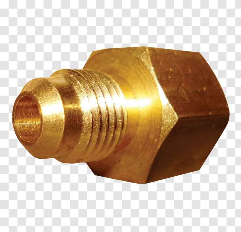 Brass British Standard Pipe Flare Fitting Piping And Plumbing National Thread - Female Transparent PNG