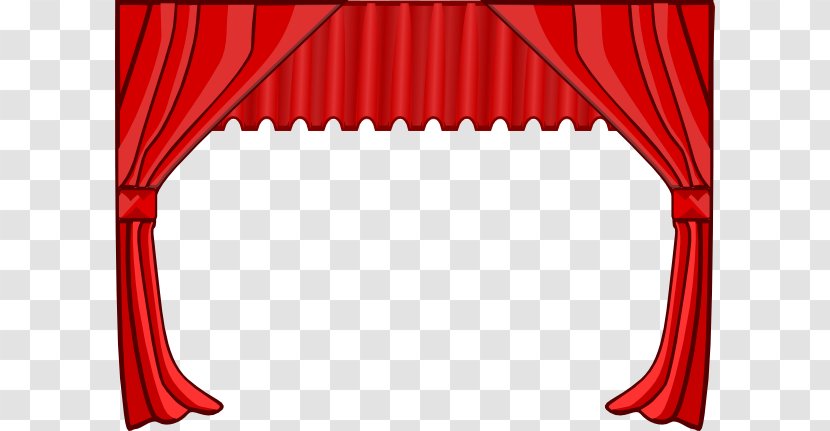 Theater Drapes And Stage Curtains Theatre Clip Art - Cliparts Transparent PNG