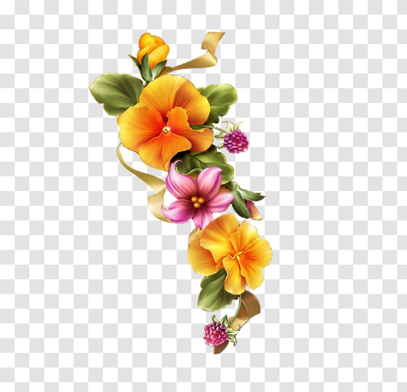 Floral Design Flower Painting Clip Art - Flowering Plant Transparent PNG