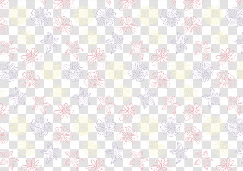 Textile Petal Pattern - Rectangle - Beautiful Floral Plants Transparent PNG