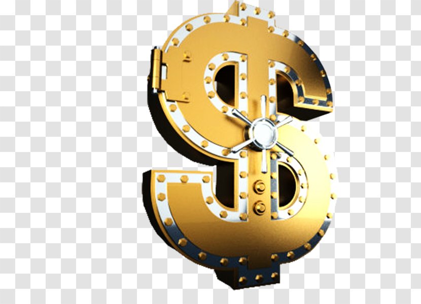 Dollar Sign Money United States - Golden Transparent PNG
