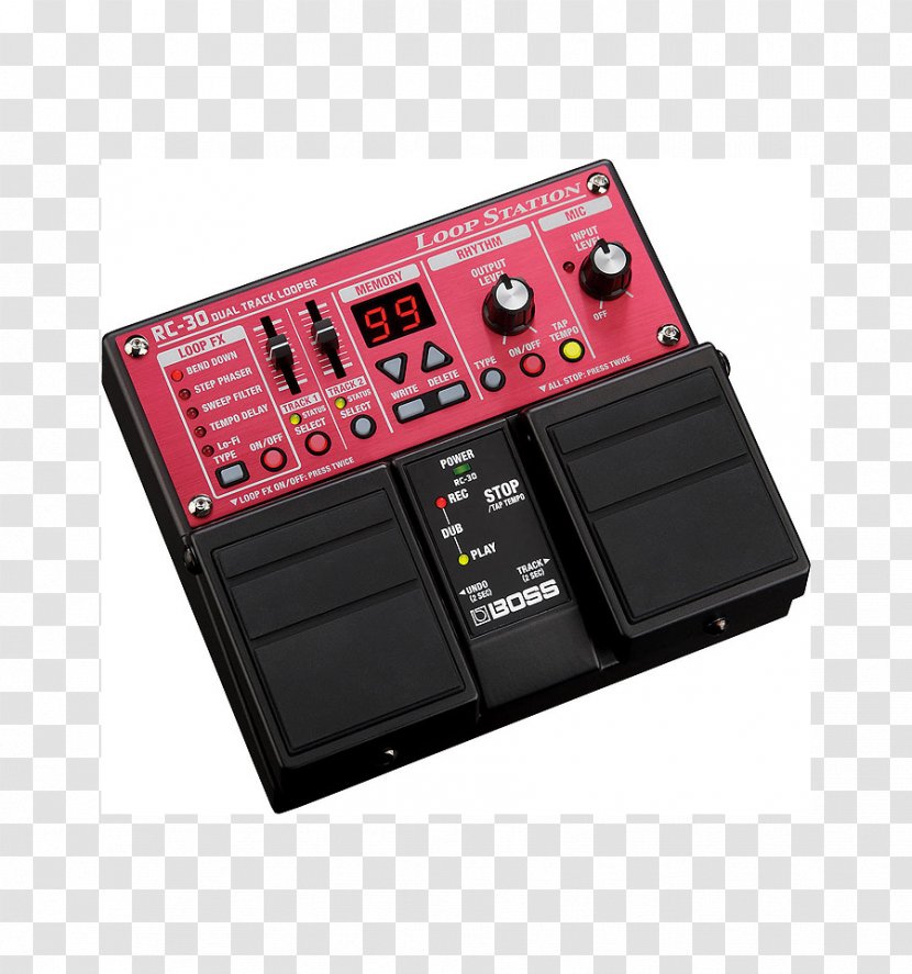 Microphone Effects Processors & Pedals Live Looping Stereophonic Sound - Cartoon - Boss Transparent PNG