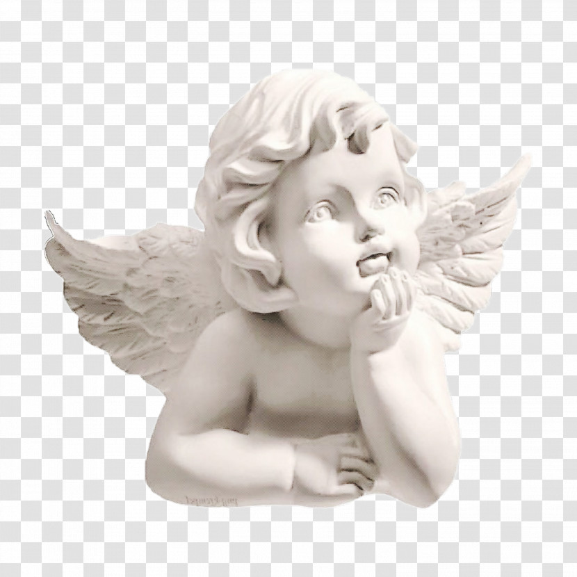 Sculpture Figurine Angel Statue Stone Carving Transparent PNG