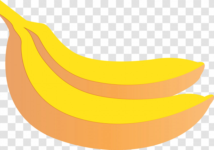 Banana Yellow Meter Line Transparent PNG