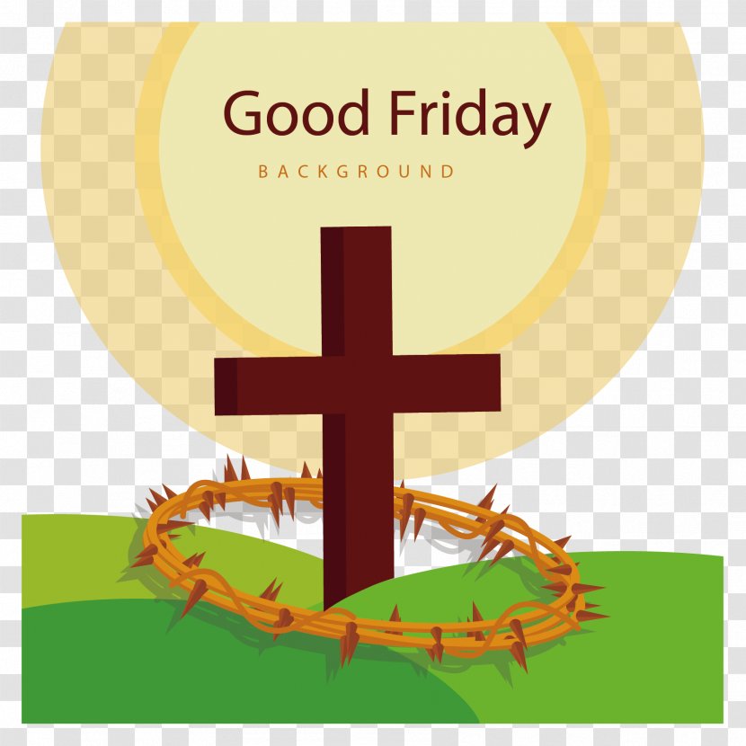 Good Friday Easter Christian Cross - Holiday - Vector Grass And Crosses Transparent PNG