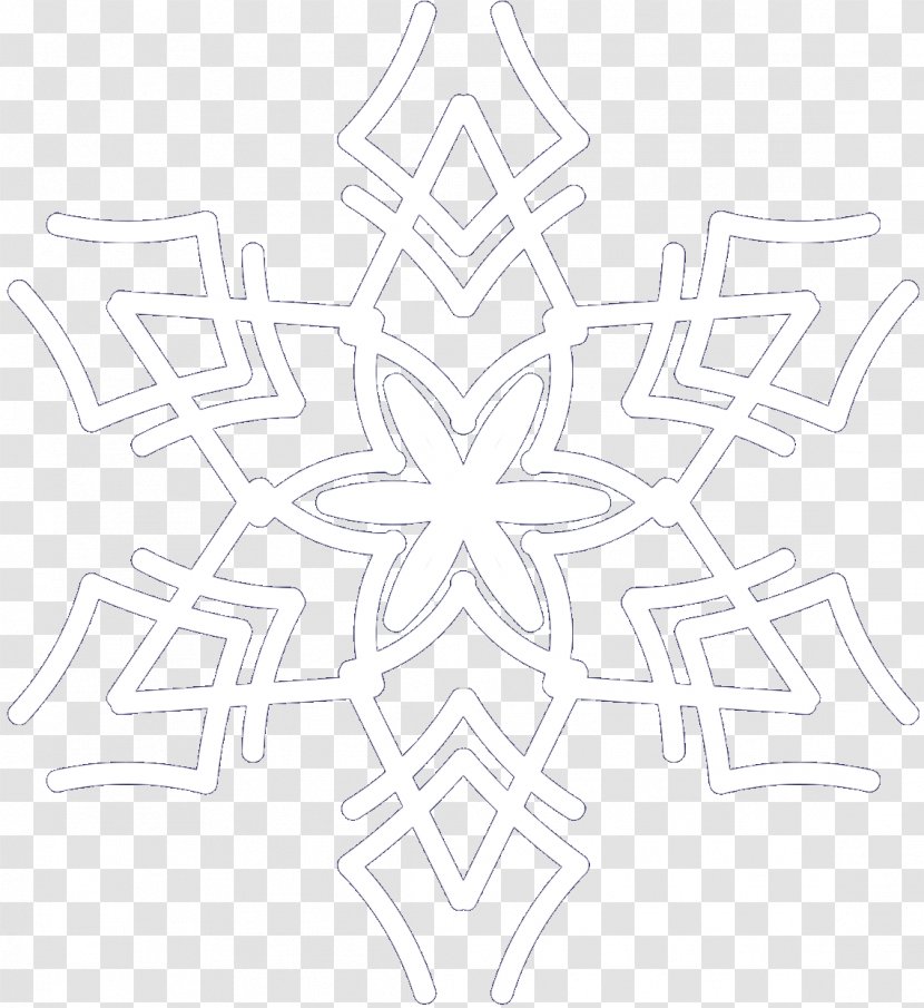 Pattern Black & White - Ornament - M Angle Symmetry Line Transparent PNG