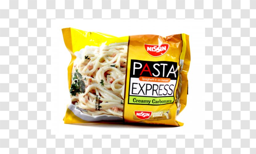 Bucatini Carbonara Pancit Pasta Yakisoba - Convenience Food - Raw Transparent PNG