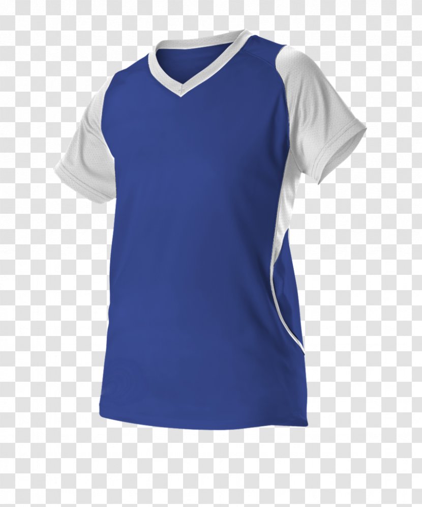 T-shirt Jersey Fastpitch Softball Sleeve - Blue Transparent PNG