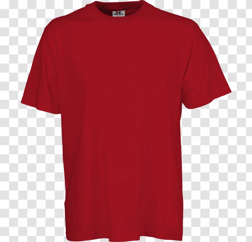 Printed T-shirt Clothing Fanatics - Active Shirt - Red Spotted Transparent PNG