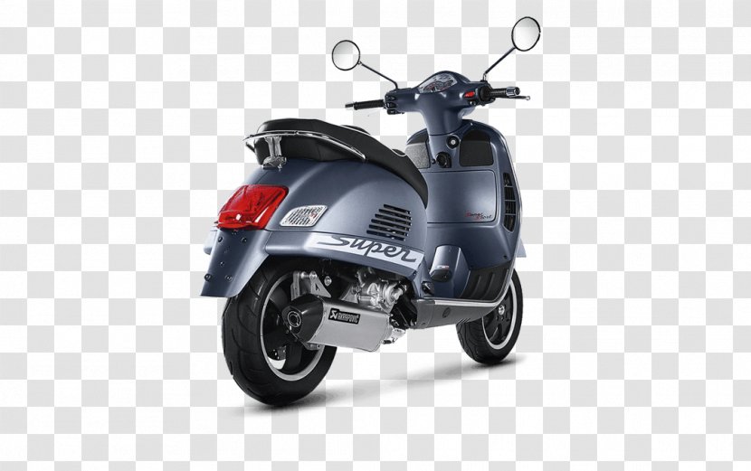 Vespa GTS Exhaust System Scooter Car Transparent PNG