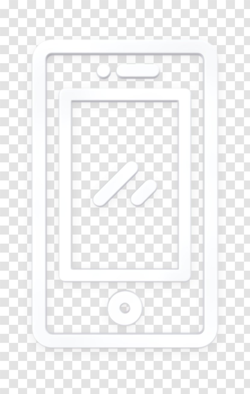 Smartphone Icon Miscellaneous Elements - Blackandwhite - Rectangle Symbol Transparent PNG