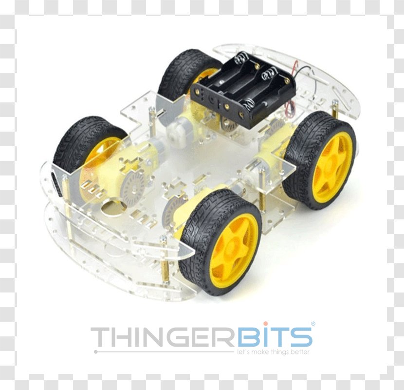 Car Four-wheel Drive Chassis Robot Kit - Differential Wheeled Transparent PNG