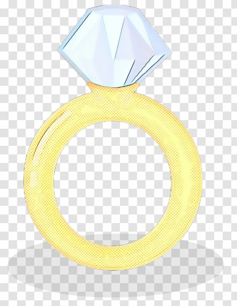 Yellow Ring Engagement Fashion Accessory - Vintage Transparent PNG