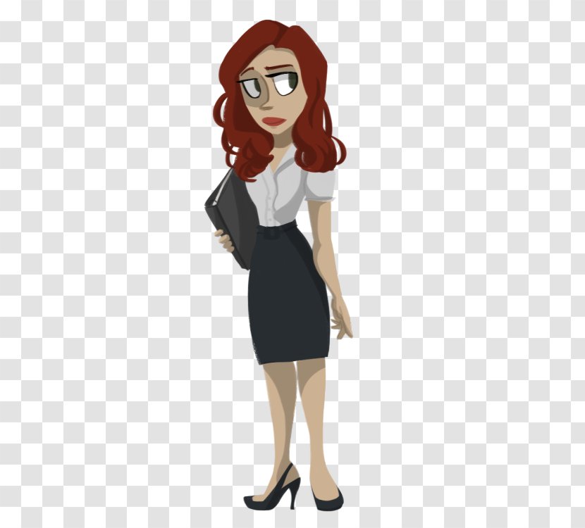 Brown Hair Illustration Animated Cartoon Character - Frame - Black Widow Fan Art Transparent PNG