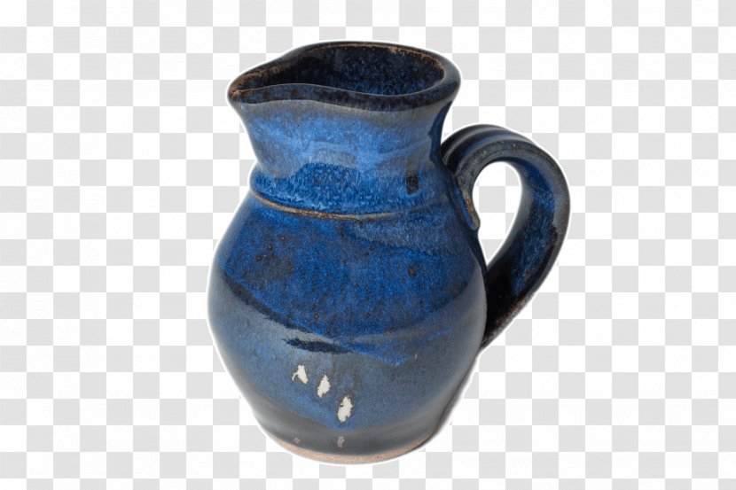 Jug Ceramic Pottery Vase Cobalt Blue Transparent PNG