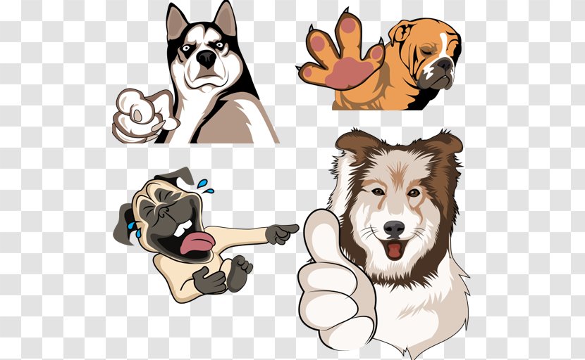 Dog Breed Emoji Pet Group (dog) - Snout - Hike Stickers Transparent PNG