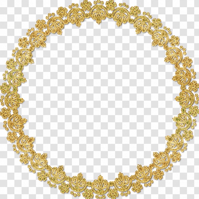 Picture Frames Image Resolution Clip Art - Necklace - Gold Transparent PNG
