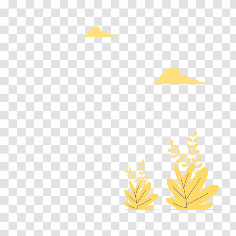 Leaf Petal Yellow Tree Line Transparent PNG