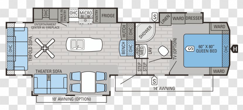 House Plan Floor Campervans Car - Technology Transparent PNG
