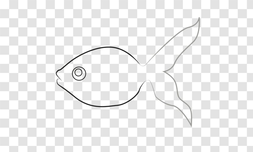 Clip Art /m/02csf Drawing Line Cartoon - Beak - Gold Fishs Transparent PNG