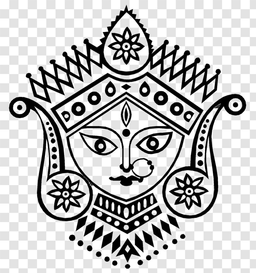 Durga Puja Ganesha How To Draw Drawing - Symmetry Transparent PNG