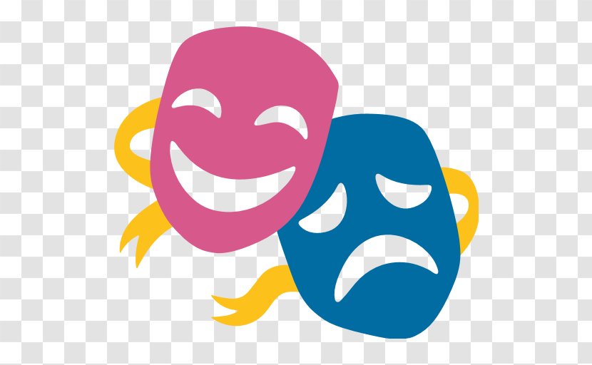 Emoji Musical Theatre Mask Drama - Cartoon - Fine Arts Transparent PNG