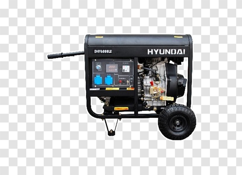 Electric Generator Hyundai Diesel Three-phase Power Engine - Fuel Transparent PNG