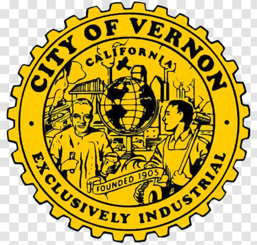 Vernon City Hall South Gate Palmdale San Dimas Monterey Park - Yellow - Logo Gold Transparent PNG