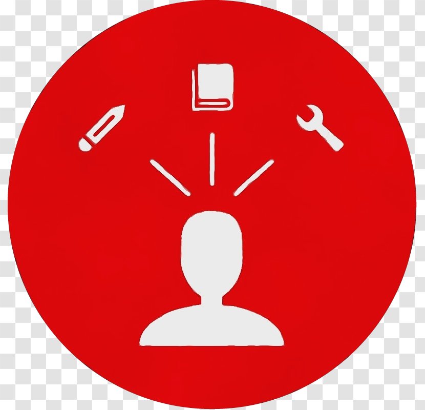 Red Circle Clock Icon Smile - Symbol Transparent PNG