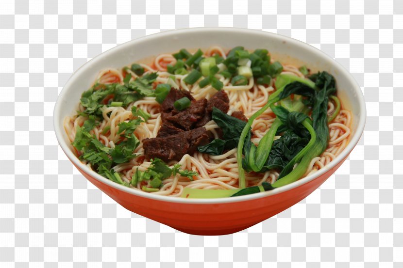Beef Noodle Soup Ramen Chinese Noodles Pho - Spicy Vegetables Transparent PNG