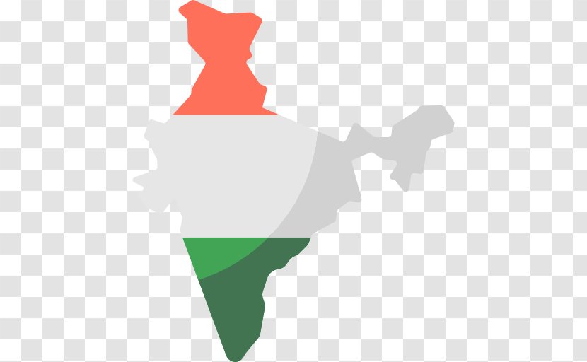 Blank Map Clip Art - Indian Flag Transparent PNG