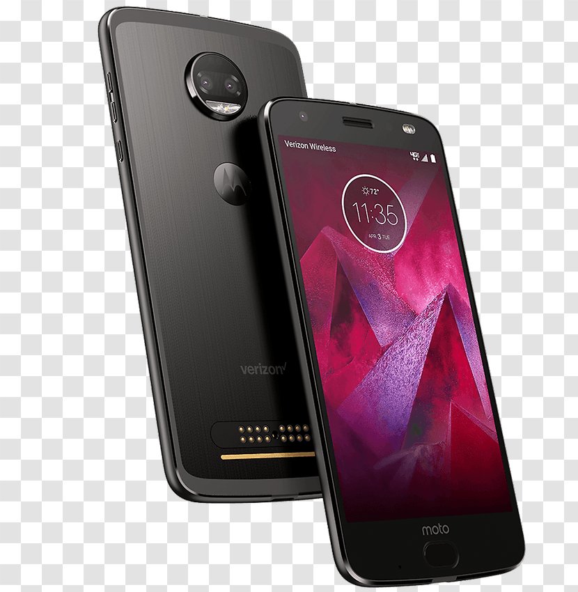 Motorola Moto Z² Play Smartphone Qualcomm Snapdragon Android Nougat - Cellular Network Transparent PNG