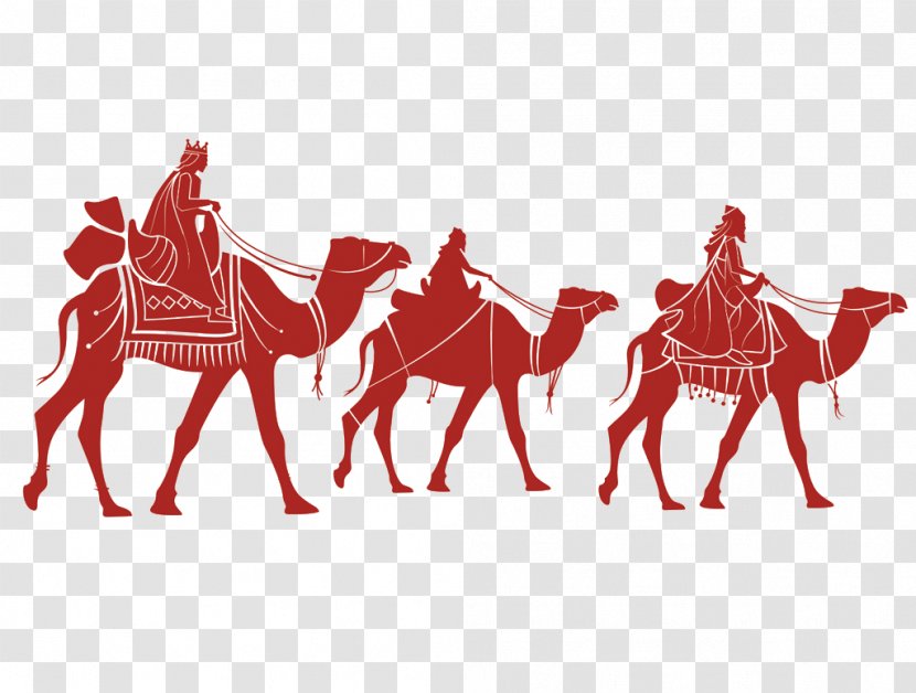 Epiphany Biblical Magi Rosca De Reyes The Three Kings - Camel Transparent PNG