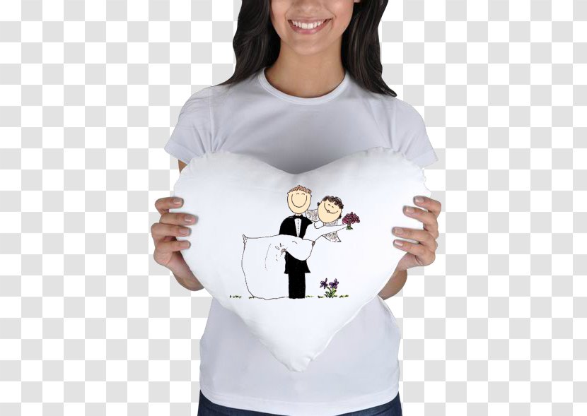 T-shirt Bridegroom Pillow Woman - Silhouette Transparent PNG