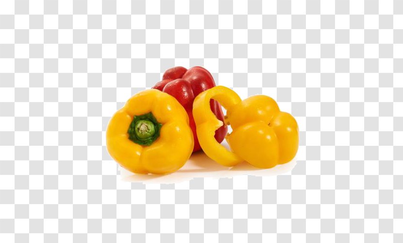 Chili Pepper Bell Vegetarian Cuisine Yellow Pimiento - Capsicum Transparent PNG