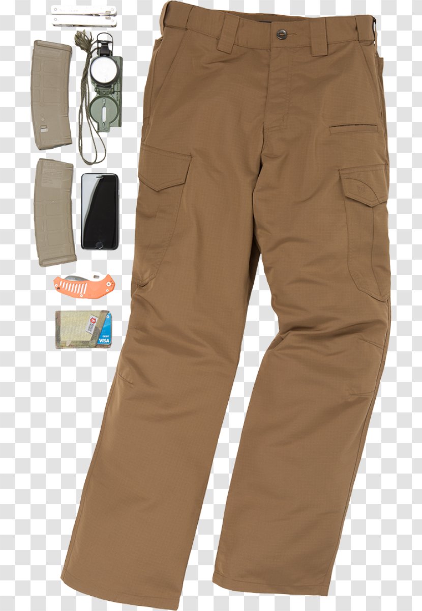 Cargo Pants Clothing 5.11 Tactical Khaki - Hose - First Responder Transparent PNG