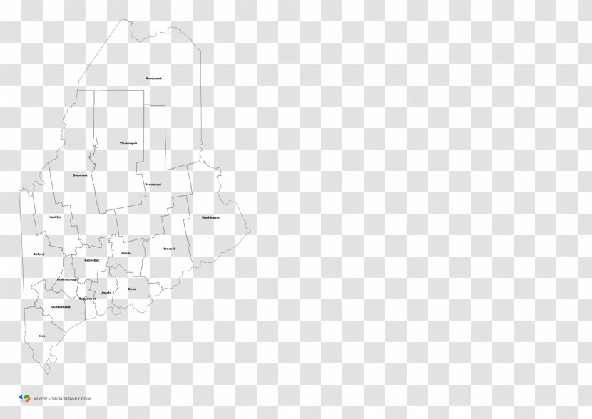 Washington County, Maine York Blank Map - County - Basemap Transparent PNG
