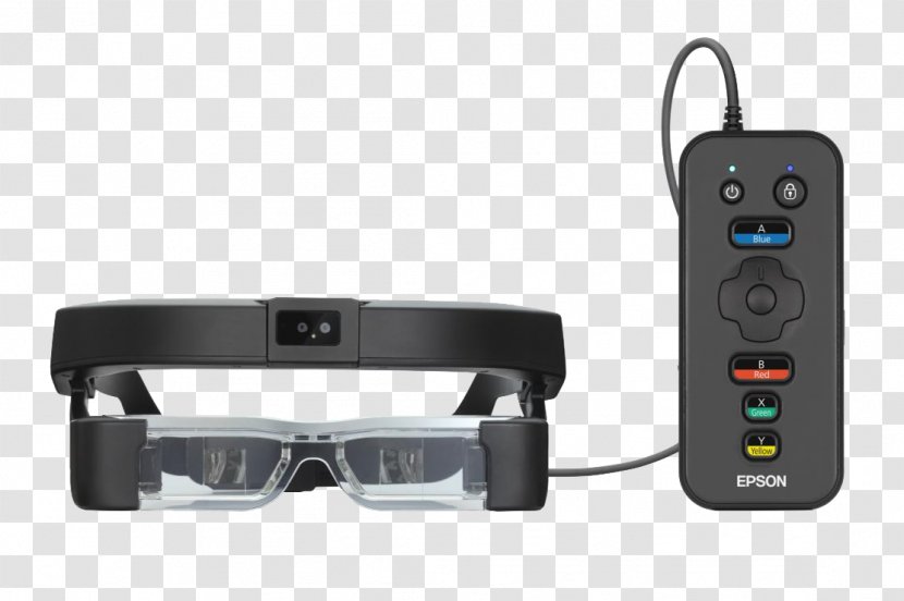 Google Glass Smartglasses Augmented Reality Epson - Glasses Transparent PNG