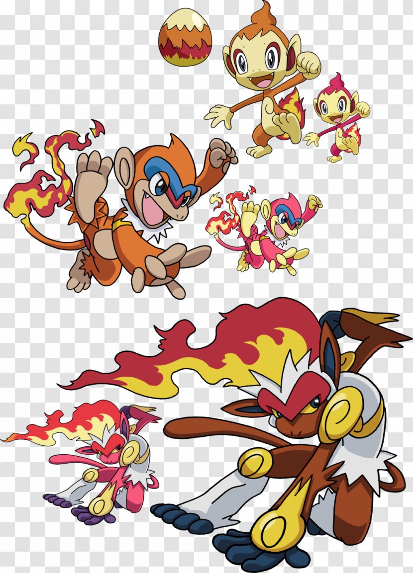Pokémon Diamond And Pearl Platinum Chimchar Evolution Monferno - Fictional Character - Specially Good Effect Transparent PNG
