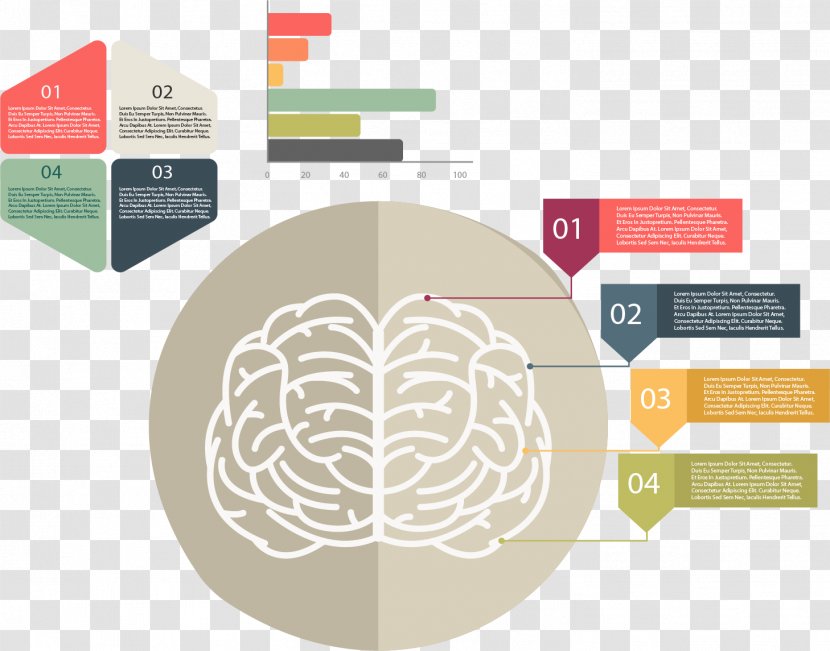 Brain Disk Partitioning Euclidean Vector Icon - Watercolor - Step Catalog Transparent PNG