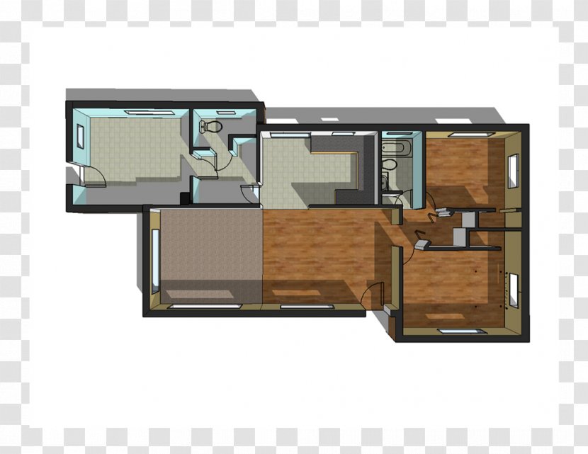 Floor Plan Technical Drawing Bedroom - Suite - 3d Transparent PNG