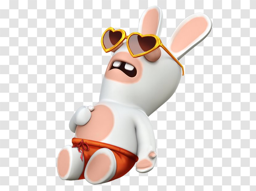 Rayman Raving Rabbids: TV Party Rabbids Crazy Rush Mario + Kingdom Battle Ubisoft Video Game - Sunglasses - Android Transparent PNG