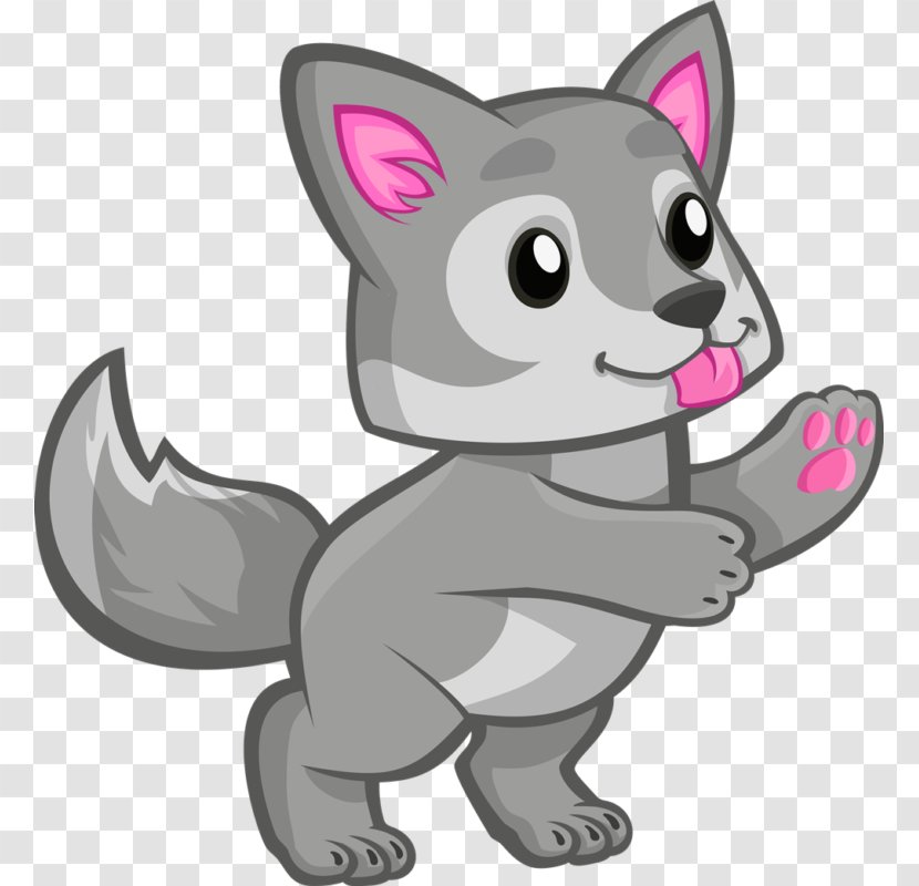 Gray Wolf Clip Art - Kitten - Small To Medium Sized Cats Transparent PNG